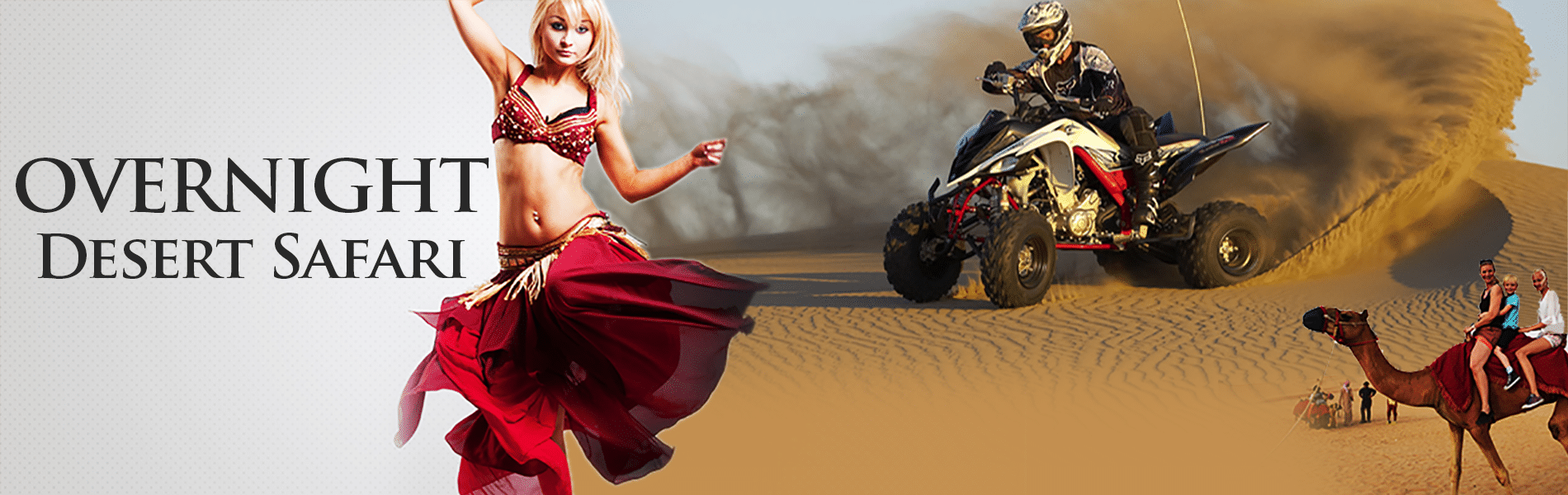 Over night Dubai desert dune image